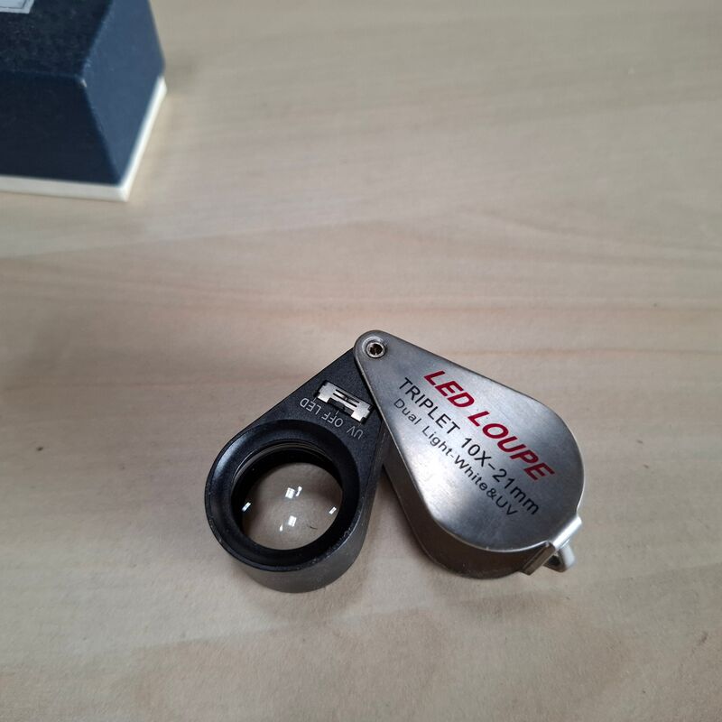 2x Juweliersloep met lens met reiscompas – foto 3 – kavel bij Onlineveilingmeester, Winsum