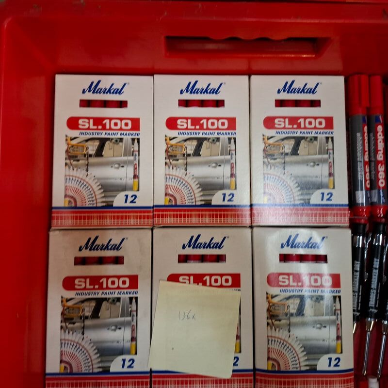 Diverse markeerstiften en krijt o.a. Edding, Markal – foto 4 – kavel bij Onlineveilingmeester, Winsum