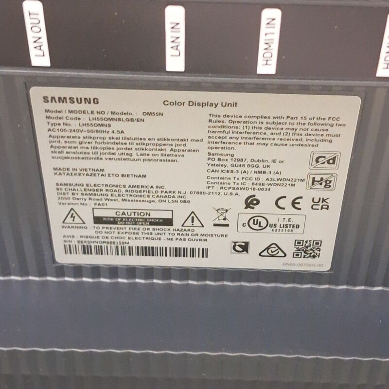 Monitor, Samsung, OM55N – foto 4 – kavel bij Domeinen Roerende Zaken, Groningen