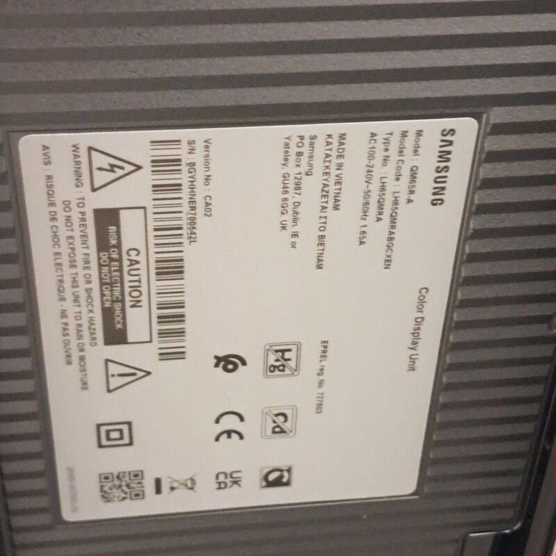 Monitor, Samsung, QM65R-A – foto 2 – kavel bij Domeinen Roerende Zaken, Groningen