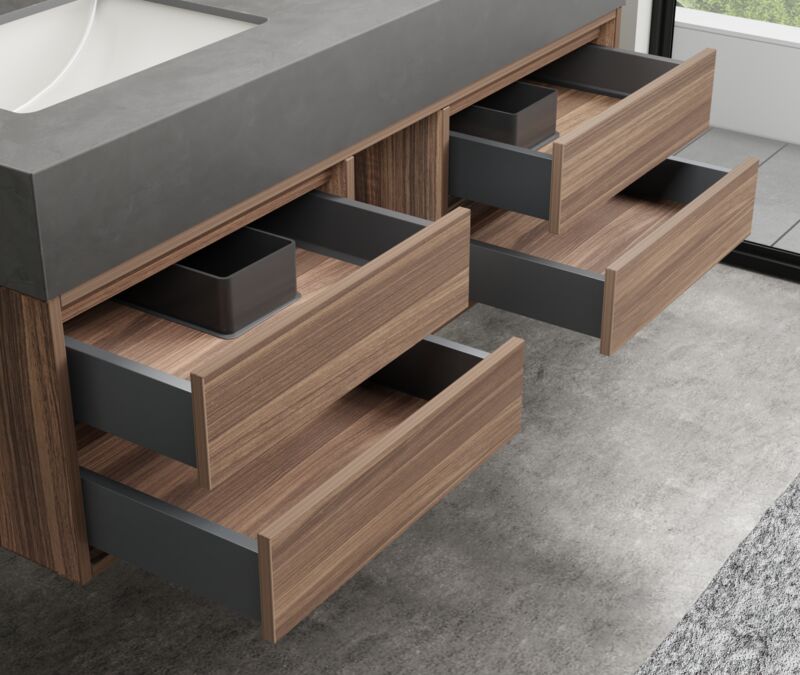 Badkamermeubel, Vonato, Liora 120, hout decor – foto 4 – kavel bij Onlineveilingmeester