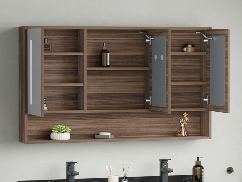 Badkamermeubel, Vonato, Ardène 120, hout decor – foto 5 – kavel bij Onlineveilingmeester