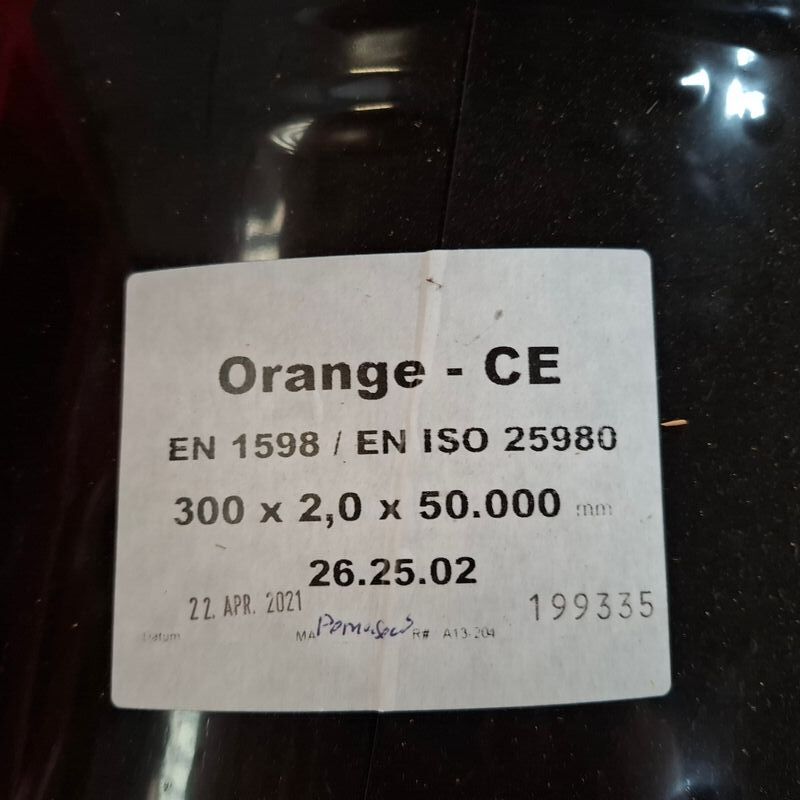 Oranje laslamellen/lasgordijn 300x2x50000mm – foto 4 – kavel bij Onlineveilingmeester, Winsum