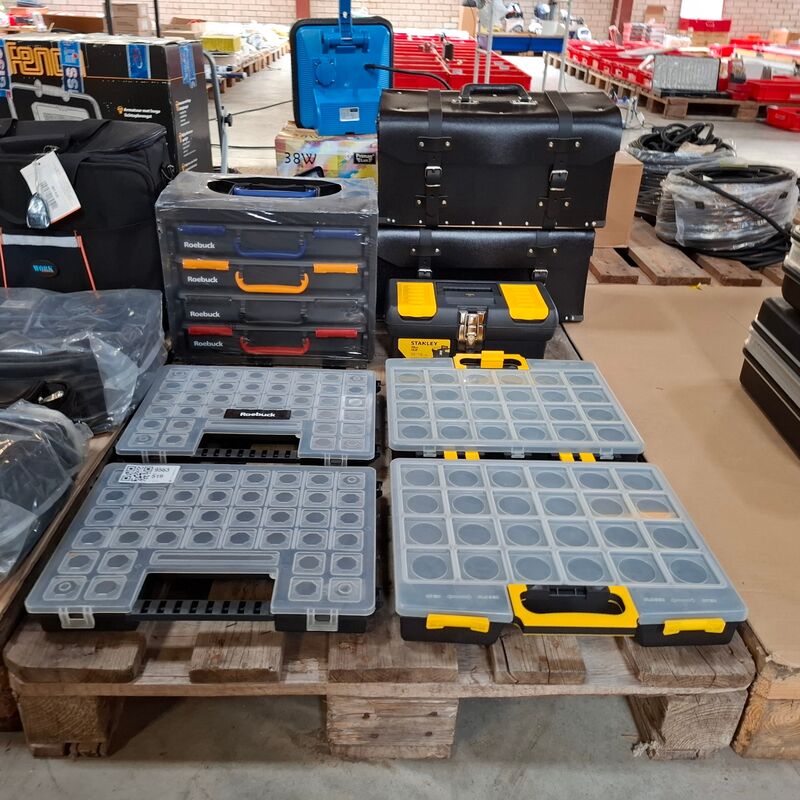 6x Assortimentbak met 6x gereedschapskoffer/tas – foto 2 – kavel bij Onlineveilingmeester, Winsum