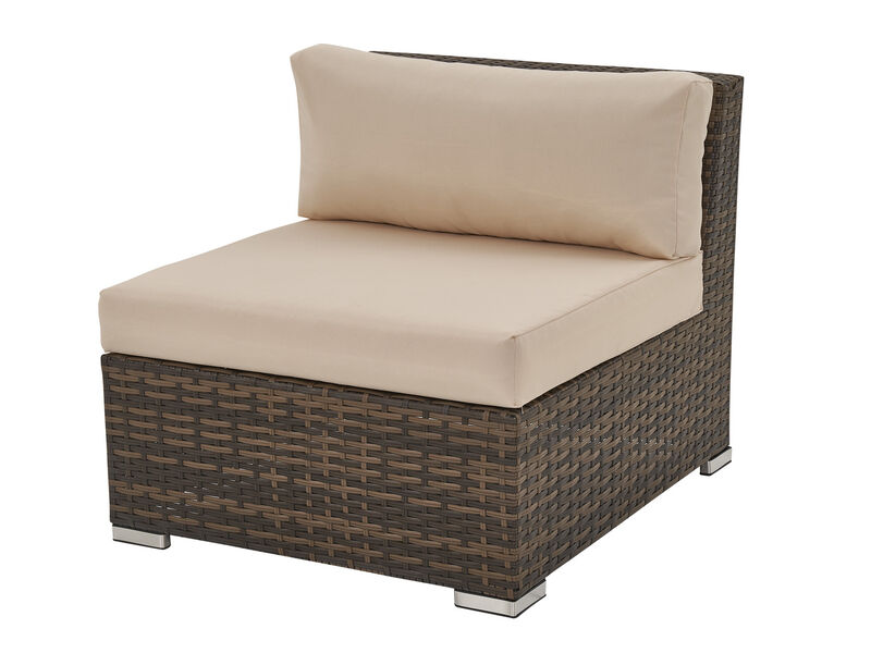 Loungeset, Vonato, Oasi, bruin wicker – foto 9 – kavel bij Onlineveilingmeester