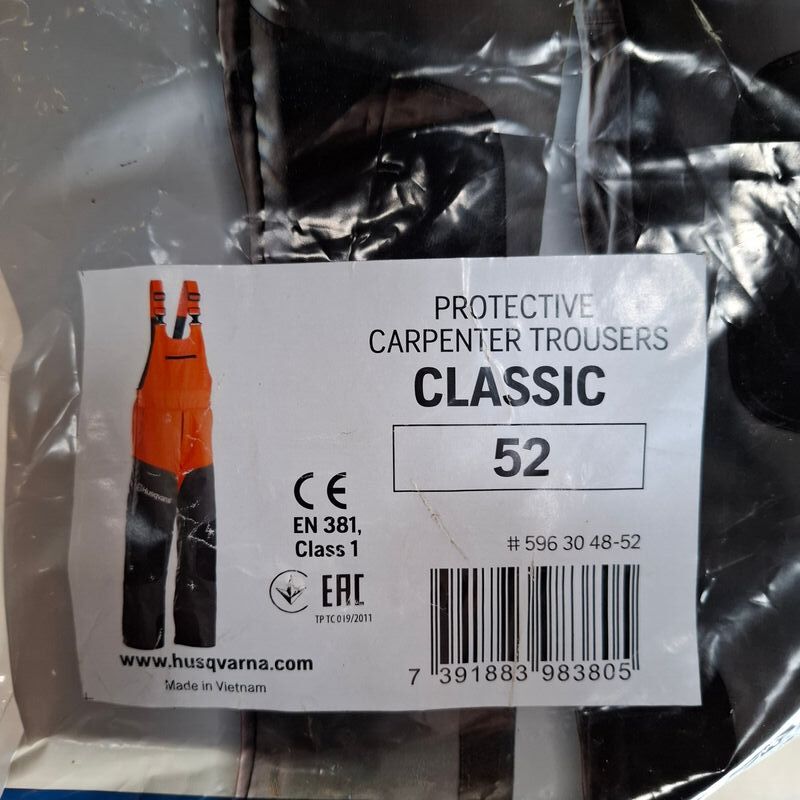Zaagoverall, maat 52 Husqvarna, Classic – foto 3 – kavel bij Onlineveilingmeester, Winsum