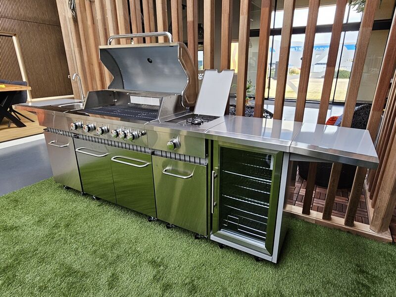 Gasbarbecue, Vonato, RVS Keuken Grill Elite 6, zilverkleurig, RVS (mat) – foto 3 – kavel bij Onlineveilingmeester