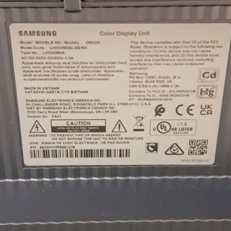 Monitor, Samsung, OM55N – foto 4 – kavel bij Domeinen Roerende Zaken, Groningen