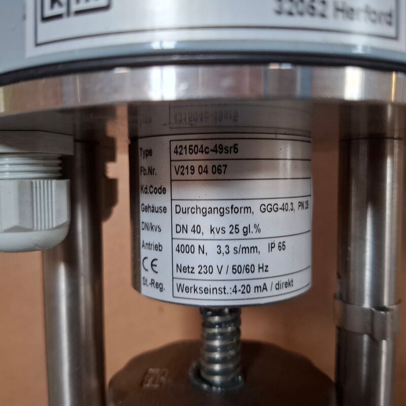 Elektrisch geregelde afsluiter KFM, 421504c-49sr5 – foto 4 – kavel bij Onlineveilingmeester, Winsum