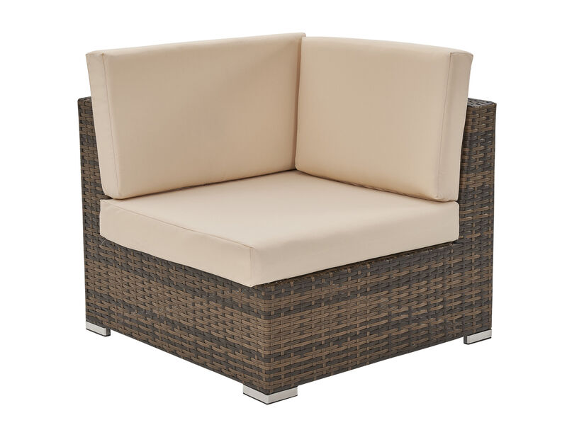 Loungeset, Vonato, Oasi, bruin wicker – foto 8 – kavel bij Onlineveilingmeester