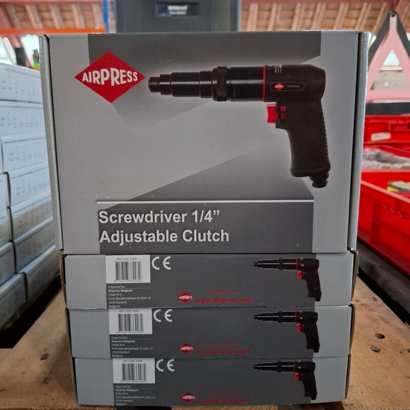 10x Pneumatische schroevendraaier, 1/4" Airpress, 45469 – kavel bij Onlineveilingmeester, Winsum