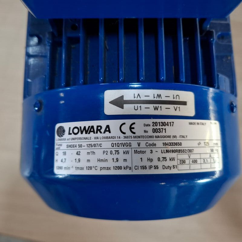 Centrifugaalpomp Lowara, SHOE 50-125/07/C – foto 4 – kavel bij Onlineveilingmeester, Winsum