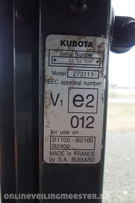 kubota serial number year made