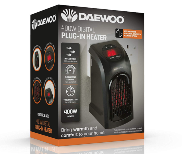 Plug-in-Heizung mit einstellbarer Daewoo-Temperatur »  Onlineauctionmaster.com