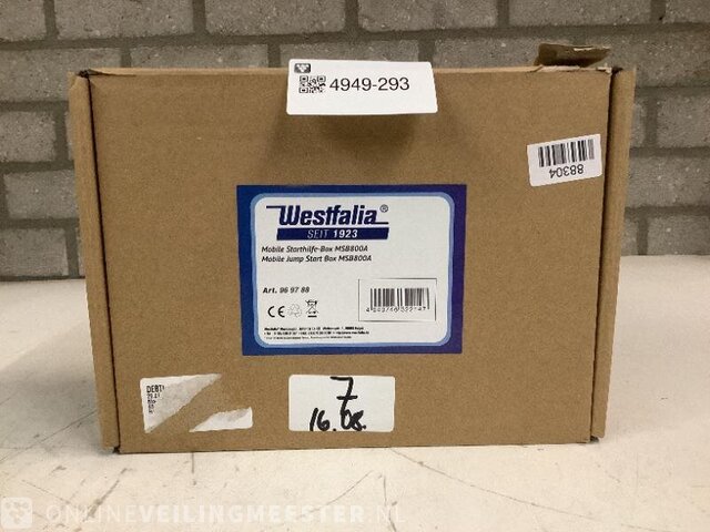 Westfalia Mobile Starthilfe Box Jump Starter Ultracap MSB800A