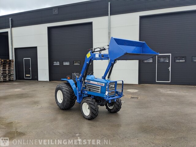 Compact tractor with front loader and bucket Iseki, TU 1600, built 