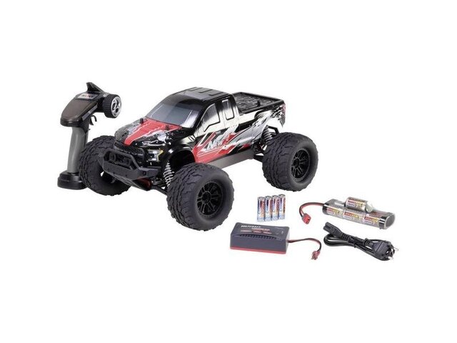 1x Reely NEW1 Brushed 1 10 RC car Electric Monster Truck 4WD 100 RTR 2.4 GHz Incl. battery charger and batteries for the Zen Reely Onlineauctionmaster