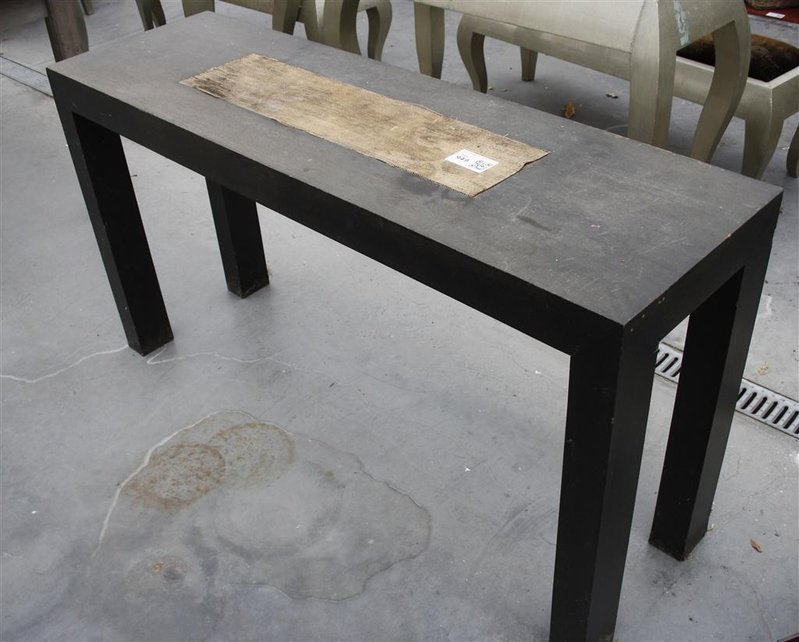 Sidetable, hout, antieklook, zwart, voorzien .. » Onlineveilingmeester.nl